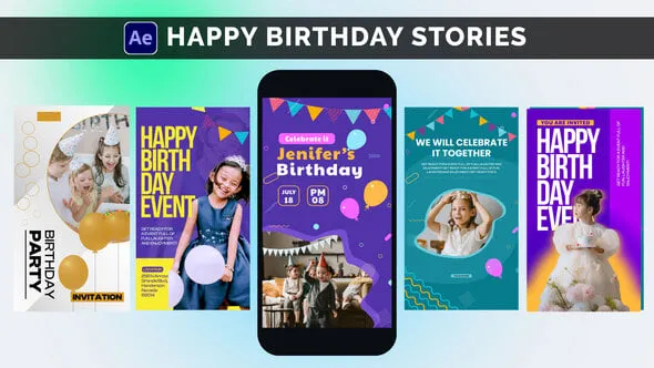 Videohive Happy Birthday Stories - Special Event Stories 55565840