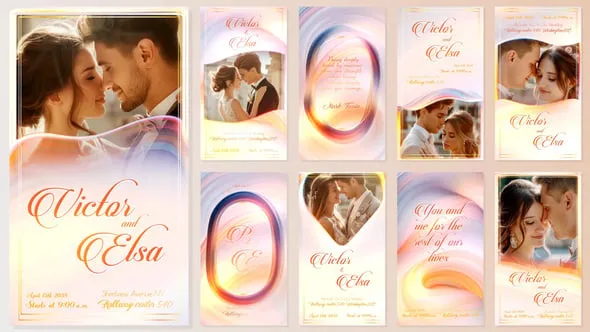 Videohive Wedding Invitation Instagram Reels Stories 55271192
