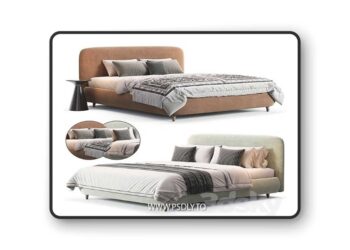 Wanda Bed by Manzzeli 3D Model