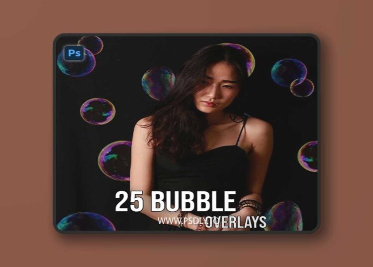 25 Bubbles Overlays Bundle for Photoshop