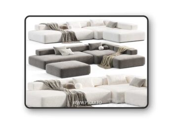 Alphabet Modular Sofa 3d Model