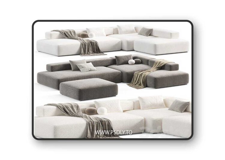 Alphabet Modular Sofa 3d Model