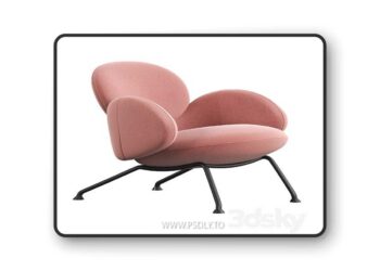 BAIXA Armchair by SOFTLINE 3D Model