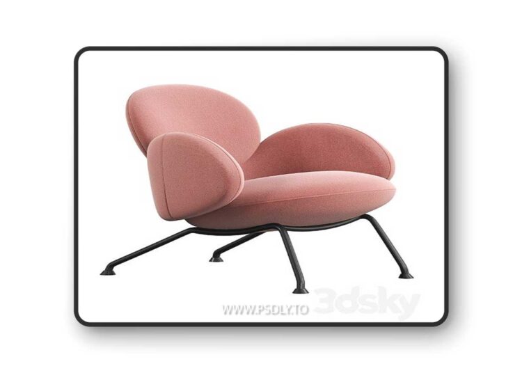 BAIXA Armchair by SOFTLINE 3D Model