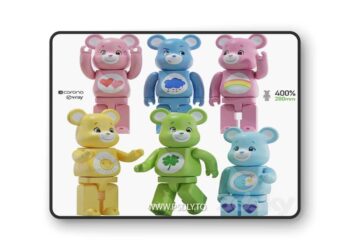 Bearbrick Care bear Set 3D Model