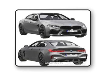 Bmw m8 gran coupe 3D Model