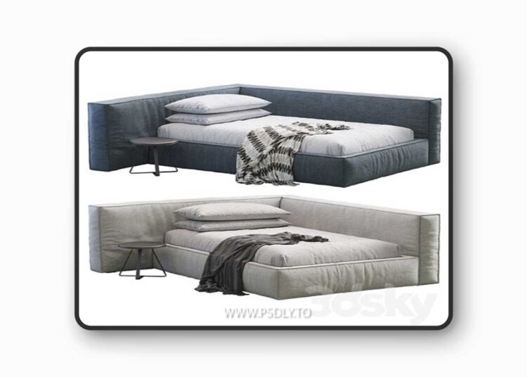 Boca Mini Bed 3 3D Model