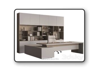 Boss Desk - Office Furniture 711 3D Model