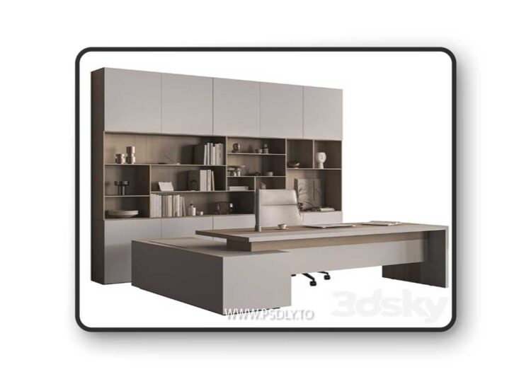 Boss Desk - Office Furniture 711 3D Model
