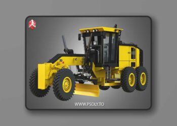 CgTrader - JD - 870GGP - Motor Grader 3D Model