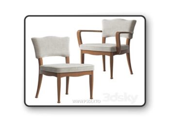 Charleston Dining Chair 3D Model