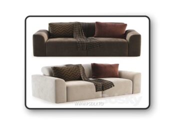 Corner Sofa Baivin Soft 3D Model