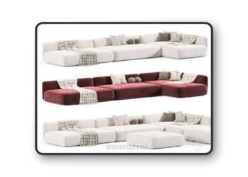 Cozy Sofa By MDF Italia 3 3D Model