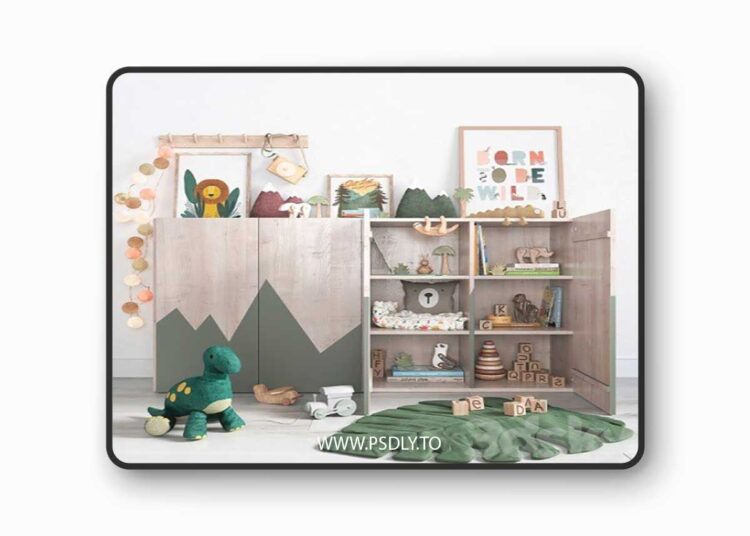 Decor set for children's rooms 3D Model