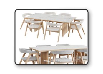 Dinning Set 132 3D Model