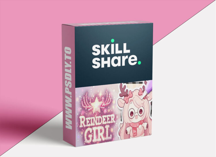 Draw a Cute Kawaii Reindeer Girl in Procreate | Cozy Winter Chibi Illustration
