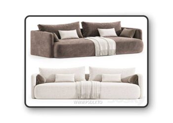 Enfield Sofa by cazarina 3D Model