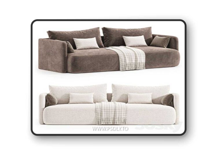 Enfield Sofa by cazarina 3D Model