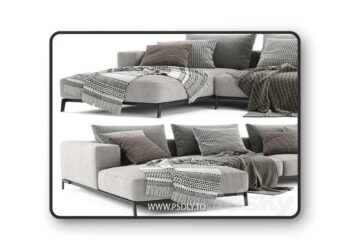 Flexform Ettore Chaise Longue Sofa 3