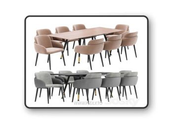 Freeman dining chair and Messi table
