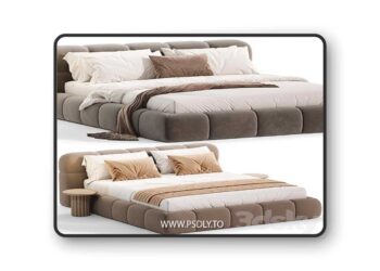 Guarul Bed by Elmalek 3D Model