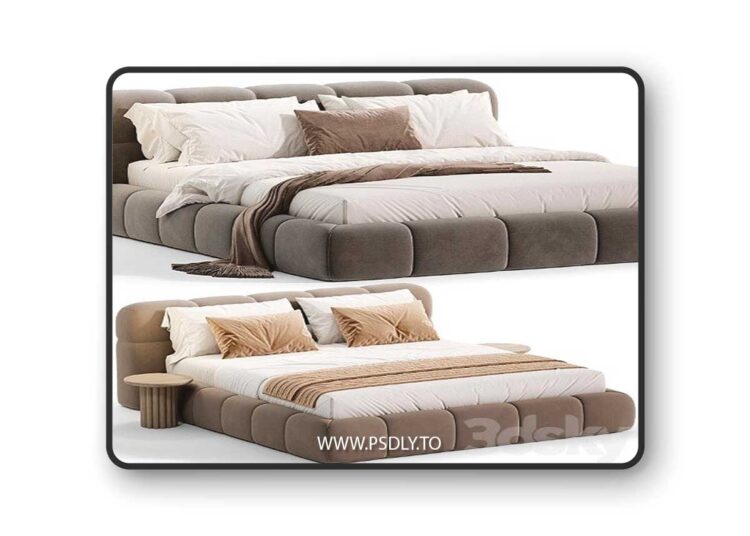Guarul Bed by Elmalek 3D Model