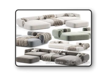 Hug Modular Sofa 3D Model