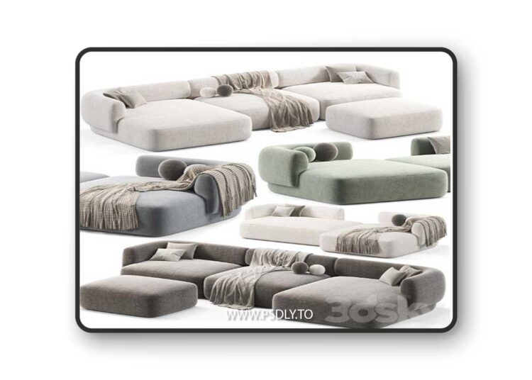 Hug Modular Sofa 3D Model