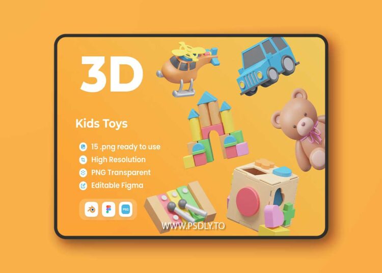Kids Toy 2 - 3D Illustratation JJCX7ND