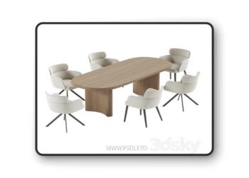LAY armchair & ALTURA Dining Table