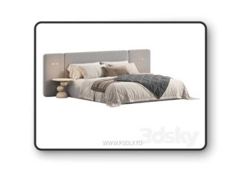 LOTOS Bed 3D Model