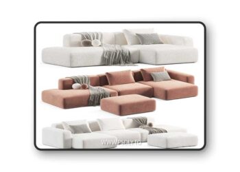 Mags Soft 2.5 Seater sofa by Hay 3D Model