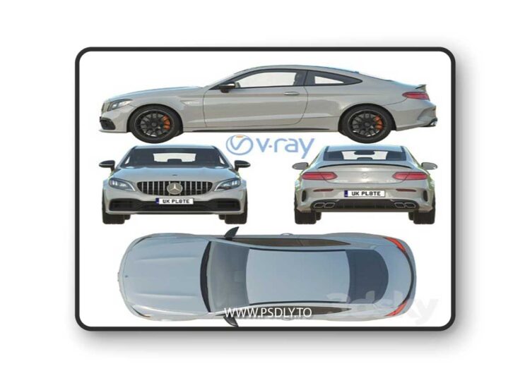 Mercedes-Benz C63 Coupe 2020 3D Model