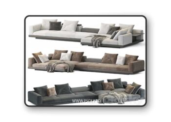 Minotti Connery Sofa 3D Model