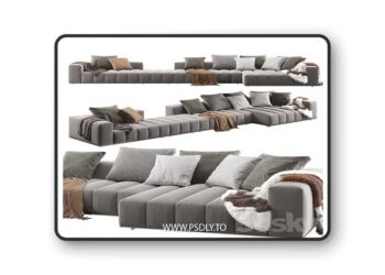 Minotti Goodman sofa 3D Model