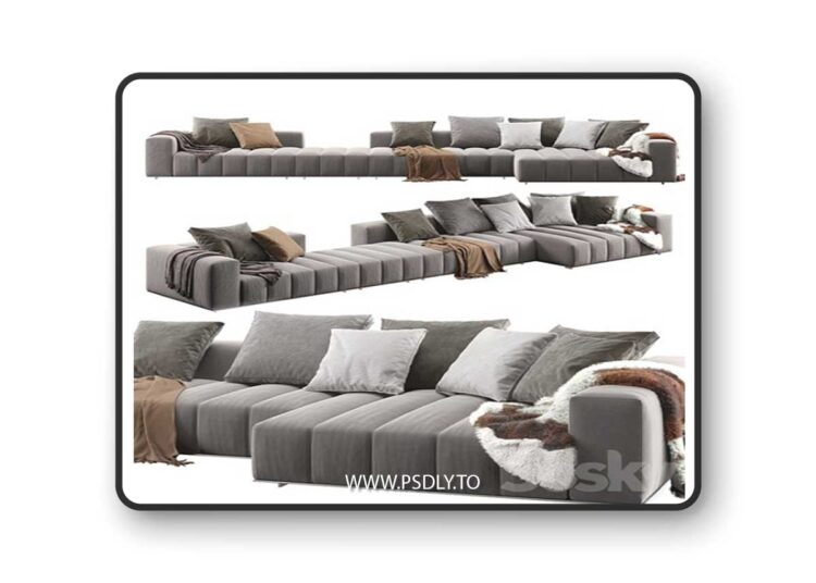 Minotti Goodman sofa 3D Model