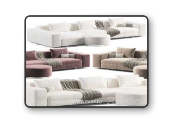 Minotti Yves Sofa 2 3d Model