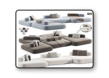 Modular sofa Flow Plus by Aatom