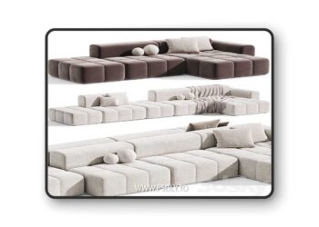Modular sofa Verdon By Retehome