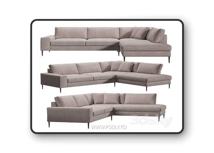 New memphis kaza do sofa 3D Model