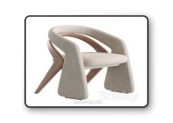 Olga Dining Chair by 1stdibs 3D Model