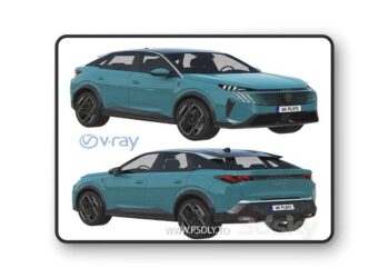 Peugeot e-3008 2024 3D Model