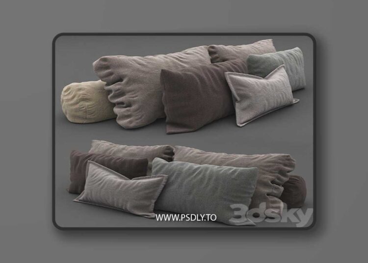 Pillows collection 101 3D Model