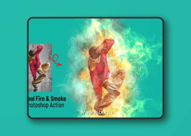 Real Fire & Smoke Photoshop Action 1 Real Fire & Smoke Photoshop Action