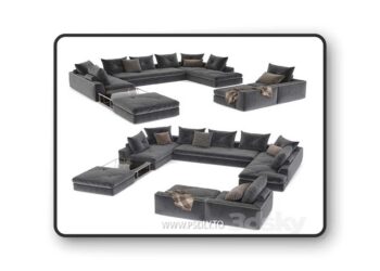 Roche Bobois sofa PREFACE 3D Model