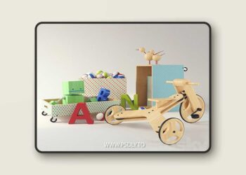 Set of children's toys 3D Model
