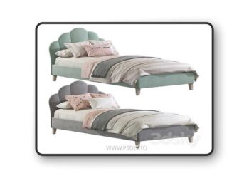 Shell Velvet Bedhead 3D Model