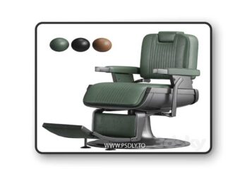 Sherman Barber Chair 3D Model