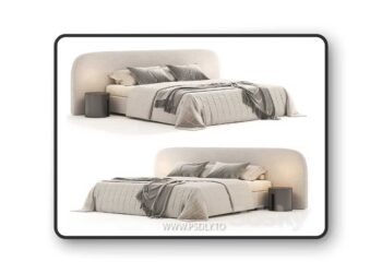 Snow Boucle Bed By Houseofisabella