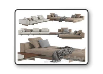 Sofa Dylan Composition 02 3D Model